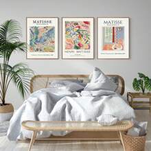 1pc Vintage Henri Matisse Retro Posters And Prints Abstract Wall Art Canvas Prints Vintage Poster Beige Wall Pictures Home Decor No Frame