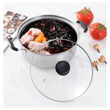 Saucepan Set 12 Pieces /10 Pieces, Stainless Steel Pot And Pan Set, Saucepan With Glass Lids Cookware, Cookware Set Compatible With Induction, Gas And Electric Hobs - Silver - View 5