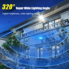 72 LED Super Bright Solar Wall Lamp Motion Sensor Outdoor Solar Light IPX65 Waterproof 3 Lighting Modes Solar Lamps With Remote Control Garden Security Street Courtyard Patio Lamp