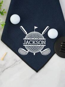 LICVIC Custom Golf Towel With Embroidery Name,Personalized Golf Towels For Golf Bags For Men,Customized Funny Golf Towel,Customizable Workout Towels,Ghost Golf Towel,Retirement Golf Gifts For Men,Birthday Gifts,Wedding Gifts,Valentine's Day,Soft Absorbent Towels,Father,Men,Women,Boyfriend,Grandparents - S - View 7