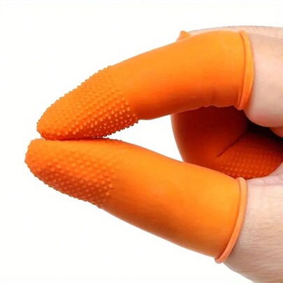 10/20pcs Reusable Anti-Static Fingertip Sleeves - Non-Slip Rubber Finger Covers