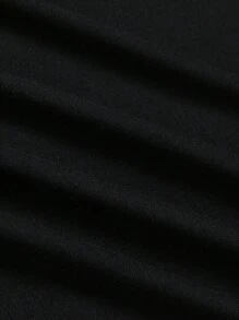 Womens Figure Print Casual T-Shirt - Stylish Crew Neck, Short Sleeves For Spring & Summer - Lightweight, Comfortable Fashion Clothing - màu đen - Xem 4