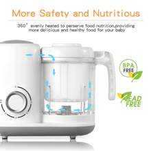 AMZBABYCHEF Baby Food Maker, 4 In 1 Food Processor And Steamer, Baby Puree Blender, Multifunctional Baby Puree Maker, Dishwasher Safe - US B Type Plug(110-127V) - View 8