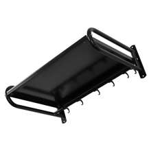 Ofen Wandhalterung für Küche mit 6 Mobile Haken Dicke Edelstahl Mikrowelle Halter Küchenregal - Schwarz - Übersicht 3