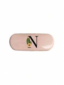 1pc Creamy/Monet-Style Solid Color Glasses Case, New And Simple Design, Convenient And Portable With Waterproof And Dustproof Function