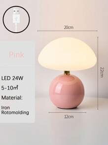 1 Piece LED Portable Small Round Table Decorative Lamp With USB Plug For Dining Room, Bedroom, Living Room, Shop, Home Decoration, Holiday Gift For Friends