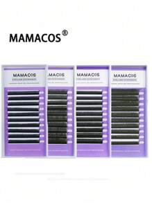 MAMACOS 10 rzędów D/C Curl YY/3D/4D/5D/6D/7D/8D/Flat Elipse/6D W Real/Extension/5D Flower/WET LASH Kształt Pojedyncze rzęsy Przedłużanie rzęs Naturalne miękkie światło Rzęsy DIY Naturalne długie kępki rzęs Dla profesjonalistów MAMACOS
