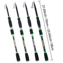 1.8m 2.1m 2.4m 2.7m Packet Convenient To Carry Bait Fishing Rod Spinning Rod Throwing Rod Flying Rod Spinning Fishing Rod Telescopic Carbon Fiber Travel Pole Bait Weighs 7 To 28 Grams Fast M Power Line Width 12-25LB - Multicolor - View 3