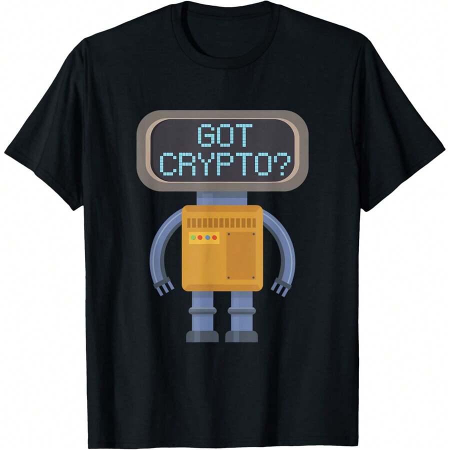 Got Crypto Currencies Robot Digital Gold Bitcoin Gift T-Shirt - Black - View 1