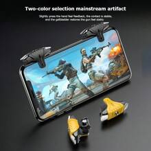Mobile Game Controller Trigger, Mobile Game Accessories, Sensitive Finger Trigger For Shooting Targets, Shooting Assist Button - Black - View 3