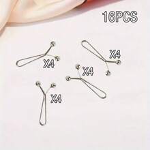8pcs/16pcs/24pcs Invisible U-Shaped Waist Cincher Clips, Pants Waist Shortener Clips, No Sewing Required For Adjusting Waist/Hem/Cuff Length, Suitable For Clothing, Scarves, Curtains And Daily Use - Multicolor - View 19