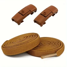 1/4 pares para hombres y mujeres, cordones elásticos de fácil clip sin atar - 1 par, material de poliéster y spandex, cordones sin texto para zapatillas