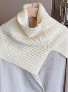 1 buah Syal Rajut Model Pullover dengan Belahan, Warna Polos: Syal luar yang hangat, serta tahan dingin dan cocok untuk aktivitas luar ruangan. Cocok untuk perjalanan sehari-hari dan penggunaan di rumah sebagai aksesori. - beraneka warna - View 18