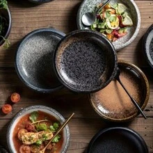 1pc/6pcs Creative Kiln Glaze 6inch Ceramic Plate Korean Kimchi Plate Dish Salad Single Plate Bowl - Multicolor - View 3