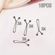 8pcs/16pcs/24pcs Invisible U-Shaped Waist Cincher Clips, Pants Waist Shortener Clips, No Sewing Required For Adjusting Waist/Hem/Cuff Length, Suitable For Clothing, Scarves, Curtains And Daily Use - Multicolor - View 23