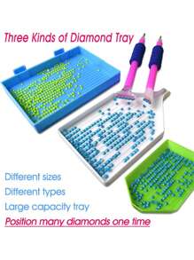 Diamond Art Tool Set, Multi-Functional Tool Set, Including Storage Box, Dot Pen, And Roller, Suitable For Beginners