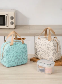 1 件多色墨水图案加厚保温袋午餐袋午餐盒袋时尚简约户外旅行野餐袋午餐袋办公室工作学校野餐沙滩可用于午餐盒和食物袋储物化妆包洗漱包洗漱旅行包化妆品储物沙滩包度假必备学校用品旅行必需品女士大学宿舍浴室午餐袋女教师露营冷藏袋教室可爱午餐袋可爱午餐盒 BentoWomanFor Women - 米色 - 查看 11