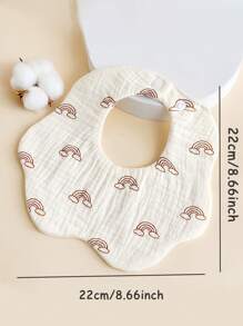 5/3件装随机8.66英寸*8.66英寸婴儿碎花围兜，新生儿口水巾，婴儿喂奶拍嗝巾