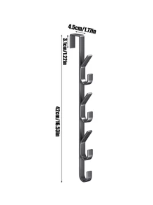 Multifunktionale Handtuchstange aus Kohlenstoffstahl zum Über-die-Tür-Hängen | Platzsparende vertikale Aufbewahrungshaken | Badezimmer Über-die-Tür-Handtuchstange, Titanium Gold 2, Über-die-Tür-Haken, ohne Bohren, Über-die-Tür-Haken-Regal, geeignet für Schlafzimmer