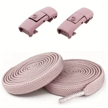 1/4 pares para hombres y mujeres, cordones elásticos de fácil clip sin atar - 1 par, material de poliéster y spandex, cordones sin texto para zapatillas