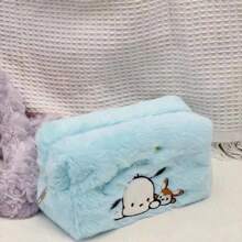 Sanrio 1pc Cute Cinnamonroll And Large Capacity Makeup Bag Japanese Style Simple Cartoon Cosmetic Pouch,For Holiday Beach, Bathroom Collection, Bedroom Collection, Large Capacity