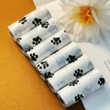 6pcs Paw Print Pet Poop Bags, Plastic Garbage Bag, Dog Poop Bag, Mini Cleaning Bag - Multicolor - View 8