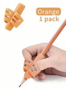 1/2 stuks siliconen schrijfgerei met dubbele vingergreep voor leren en schrijven, leermiddelen voor kinderen, cadeau voor kinderen, corrector voor schrijfhouding, kleurrijke zachte siliconen pengreep, penhouder voor basisschoolleerlingen, hulpmiddel voor schrijfcorrectie