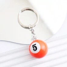 1pc Unisex Billiard Ball Keychain Pendant, Bag & Car Keyring, Perfect Gift - Multicolor - View 21