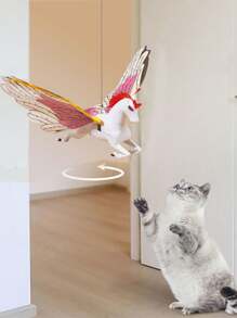 1 Stück automatisch rotierendes Papagei Dekor interaktives Katzen Spielzeug