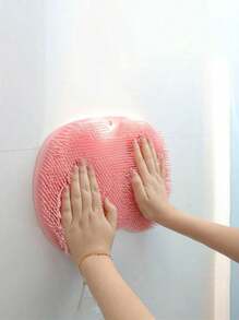 1 件浴室垫，带背部擦洗功能，多功能防滑脚垫，适用于淋浴、沐浴、足部按摩