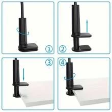 360 Grad flexibler Gooseneck Handyhalter, universeller Langarm-Klemmhalter für Geräte von 3,5 bis 6,7 Zoll, kompatibel mit iPhone 13 Pro, XS Max, XR, X, 8, 7, 6, 6s Plus