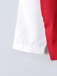 年轻男孩服装 - 飘逸的裤子和羽毛印花衬衫，一份可爱的礼物 - 白色 - 查看 7