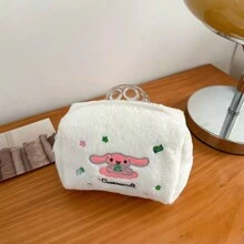 Sanrio 1pc Cute Cinnamonroll And Large Capacity Makeup Bag Japanese Style Simple Cartoon Cosmetic Pouch,For Holiday Beach, Bathroom Collection, Bedroom Collection, Large Capacity