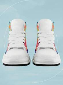 1 Pair Custom High Top Athletic Shoes, Personalized Picture Sneakers, Custom Chunky Sole Sneakers, Personalized High Top Fabric Shoes, Photo Sneakers, Tailored Sneakers For Women And Men, Gifts For Groomsmen, Anniversaries, Valentine's Day, Birthdays, Weddings, Best Friend Gifts, Ideal For Mom/Dad/Her/Him/Girlfriend/Boyfriend/Wife/Husband/Friend.