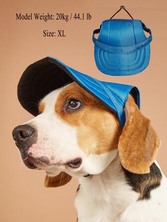 1pc Pet Accessories Baseball Cap, Casual Solid Color/Camouflage/Leopard Print Fashion Hat For Dogs & Cats In Red, Blue, Black, Orange