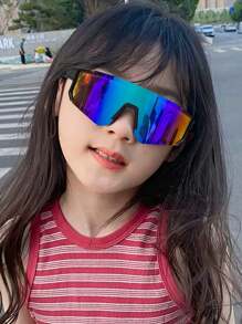1 PC Boys Girls 4-8Y Acrylic One Piece Outdoor Riding Goggles Fashion Fashion Glasses Suitable For Daily Outdoor Sports And Playing Use - Multicolor - View 14