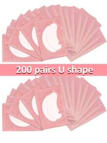 Waloshow 50-100-150-200pairs Eye Patches Eyelash Extension Under Eyelashes Fake Lashes Stickers Lash Extension Supplies Patches For Building Eyelid - Pink - View 22