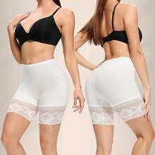 Anti-Emptied Women Shapewear Shorts Pants Ladies Slimming Tummy Control Underwear Boyshorts Body Shaper Thigh Slimmer Underpants Knickers Panties Under Dress Briefs Panty - White - View 5