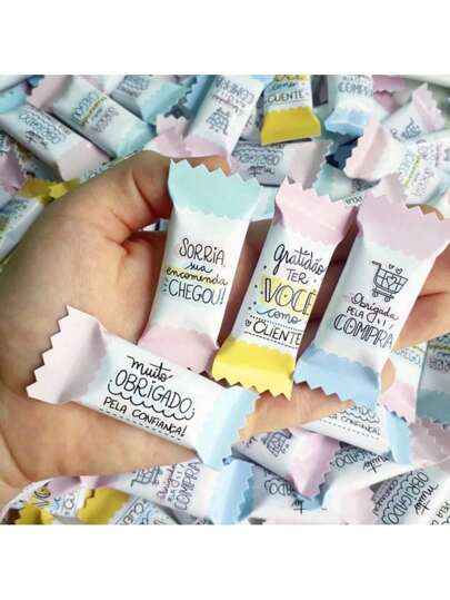 Bala mimo cliente agradecimento pacote com 100 unidades