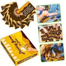 1 Pack Of 50pcs Multilingual Drinking Game Cards For Team Building, Adult Party, Romantic Date, Intimate Relationship Fun Game Cards - Orange - View 2