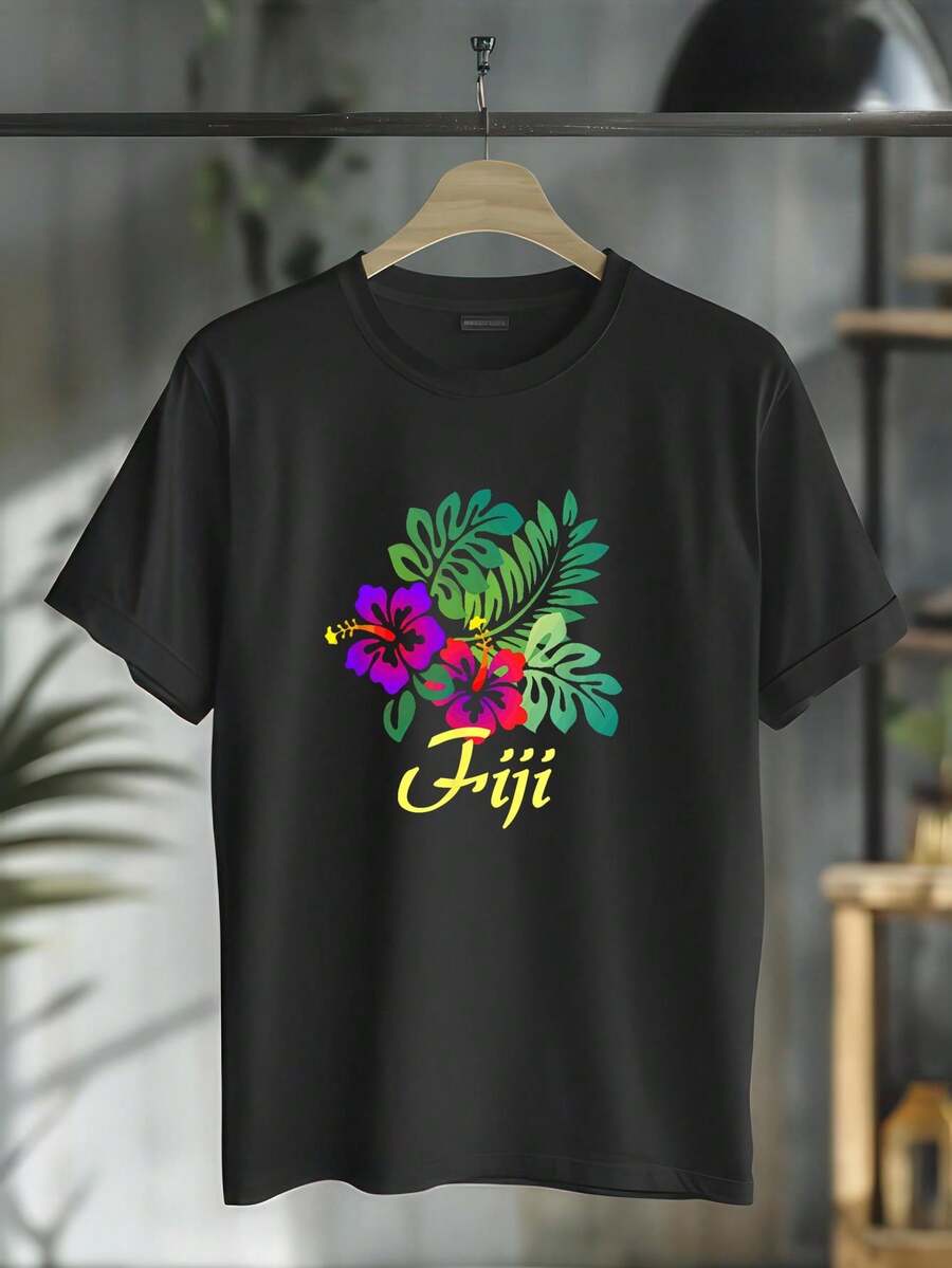 Fiji Beach Tropical T-Shirt Travel Surf Gift Tee Shirt