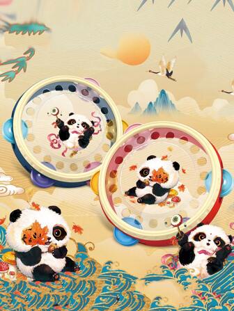 New Novelty Plastic Hand Clap Drum, Smooth Surface, Clear Sound, Rattle Drum Toy Musical Instrument