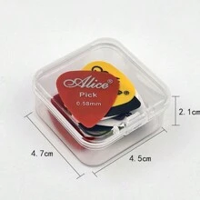 30/50pcs Guitar Picks, Matte ABS Resin Smooth & Durable Plectrums, Mixed Thickness, Suitable For Acoustic Electric Guitar, Bass Or Ukulele, Boxed, Great For Beginners - Multicolor - View 10