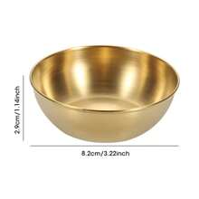 Stainless Steel Sushi & Appetizer Dipping Bowls (4 In Gold): Essential For Kitchen, Home & Restaurant Settings - Gold - View 8