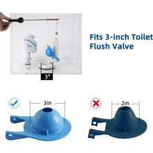 1pc 3-Inch Toilet Flappers Replacement Compatible With 99-788, Water Conserve, High Performance Rubber Toilet Flapper Fits 3 Inch Toilet Flush Valve, Easy To Install - Multicolor - View 6