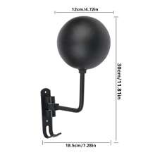 Metal Wall Mounted Motorcycle Motorbike Helmet Holder Motorsports Rack Hat Clothes Display Hanger - Black - View 6