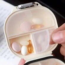 1pc Portable Pill Box Travel Seven Days 7 Grid Sub-Packaging Pills Sealed Storage Box Pill Organizer - Multicolor - View 13