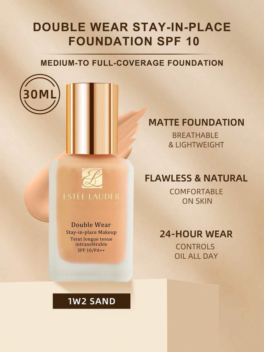 Estée Lauder Double Wear 持久彩妆 - 1 盎司/ 30 毫升 - 1W2 沙色 - 1W2 SAND - 查看 1