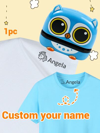 LICVIC 1pc Custom Name Signature Stamp For Kids, Cartoon Pattern Name Stamps Personalized, DIY Customized Cartoon Self Inking Name Stamp, Stamps For Signing Name, Name Stamp For Clothing Kids Waterproof Back To School,Multi-Functional,Ornamental,Letter,Stylish,Modern,Colorful,Cute,Adorable,Casual,Custom,Personalised,Unique,Customized,Ideal Gifts For Him,Ideal Gifts For Her,Christmas Gift Supplies