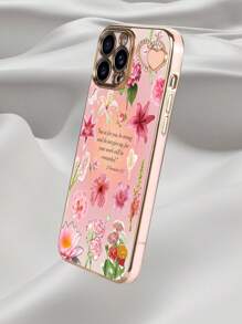 1 st roze TPU galvaniseren Jezus houdt van jou patroon anti-val telefoonhoesje en 1 st roze galvaniseren strass hart telefoonhoesje compatibel met iPhone/bijpassende telefoonhoes/telefoonhoesje met koord/polsband telefoonhoesje/grappig telefoonhoesje/Android telefoonhoesje/telefoonhoesje/telefoonhoesje/OPPO telefoonhoesje/compatibel met iPhone 16 Pro Max